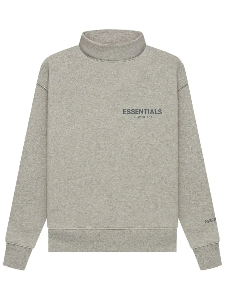 Детский свитер с высоким воротником Fear of God Essentials — изображение 1 из 1, серый