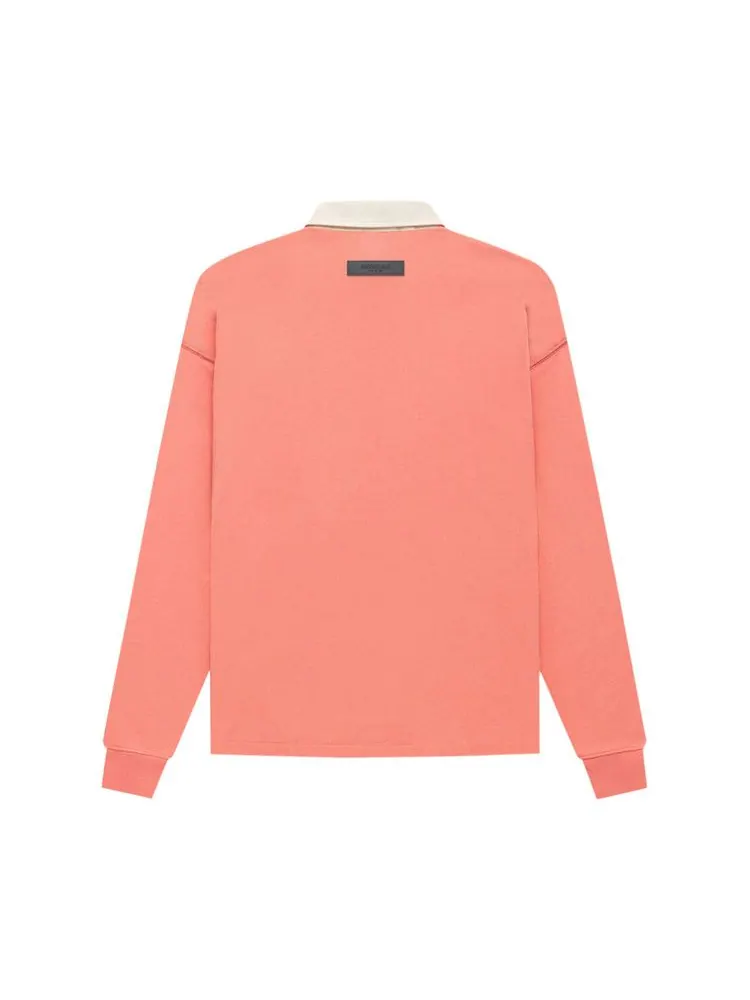 Топ Fear of God Essentials Henley Rugby — изображение 2 из 2, коралл