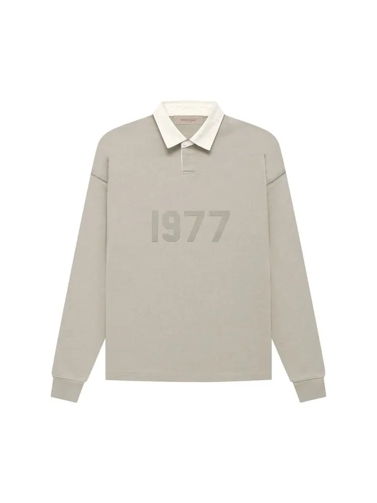 Топ Fear of God Essentials Henley Rugby — изображение 1 из 2, дымчатый