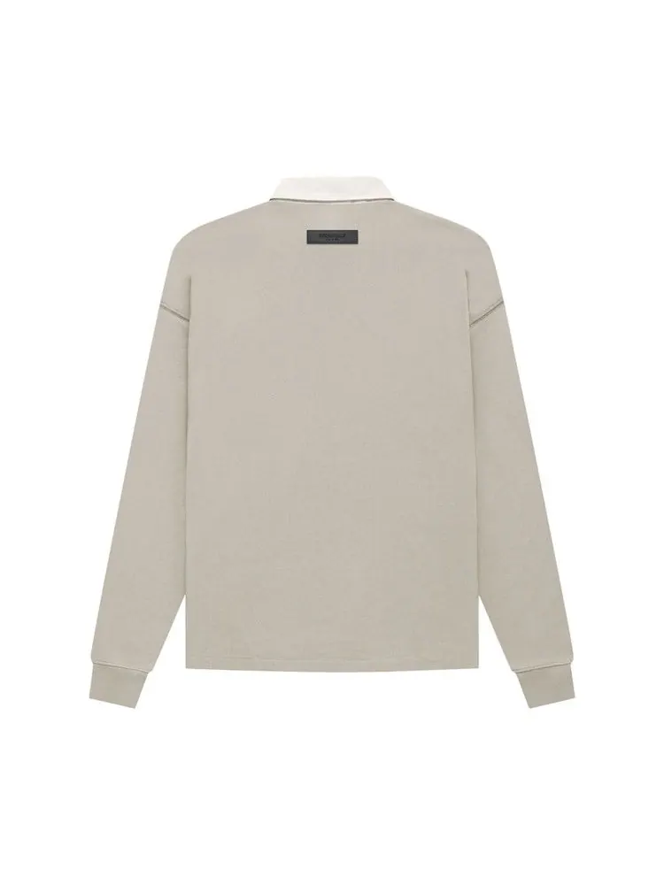 Топ Fear of God Essentials Henley Rugby — изображение 2 из 2, дымчатый