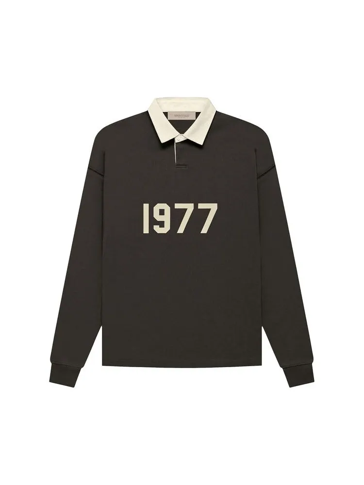 Топ Fear of God Essentials Henley Rugby — изображение 1 из 2, черный