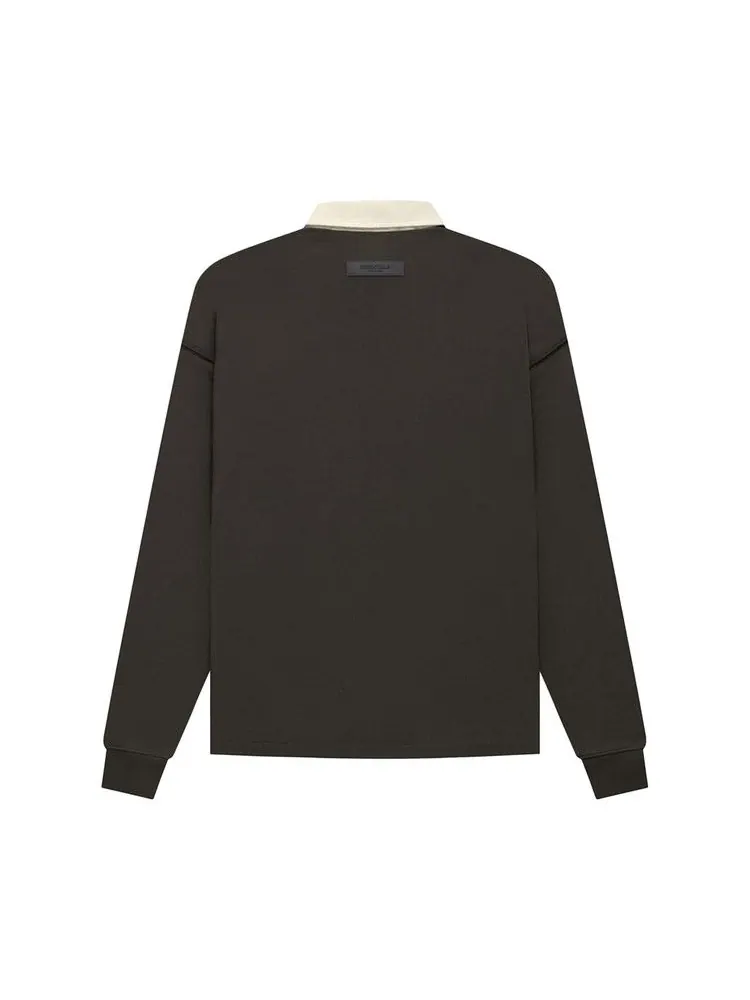 Топ Fear of God Essentials Henley Rugby — изображение 2 из 2, черный