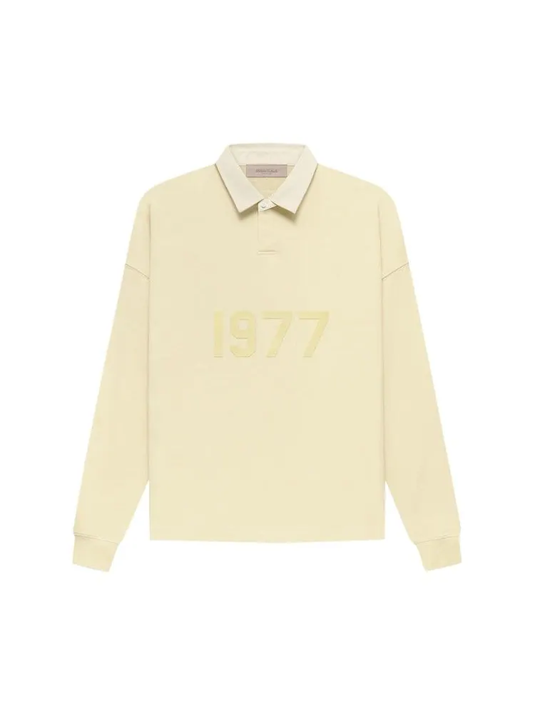 Топ Fear of God Essentials Henley Rugby, Canary — изображение 1 из 2, бежевый