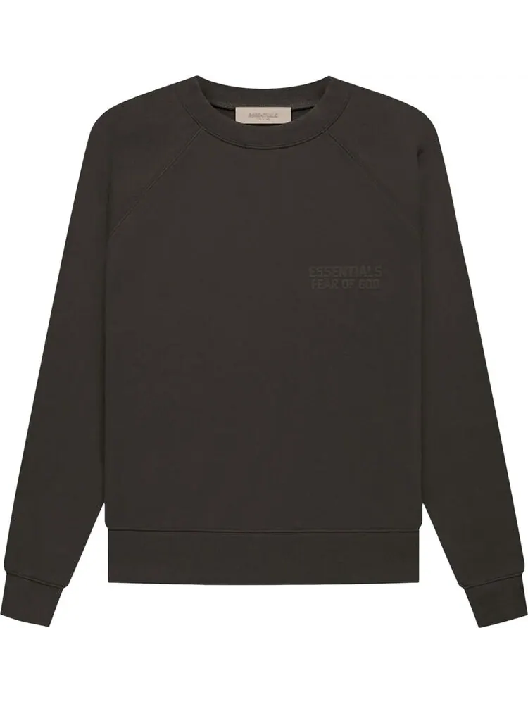 Толстовка Fear of God Essentials Raglan Crewneck 'Off Black'