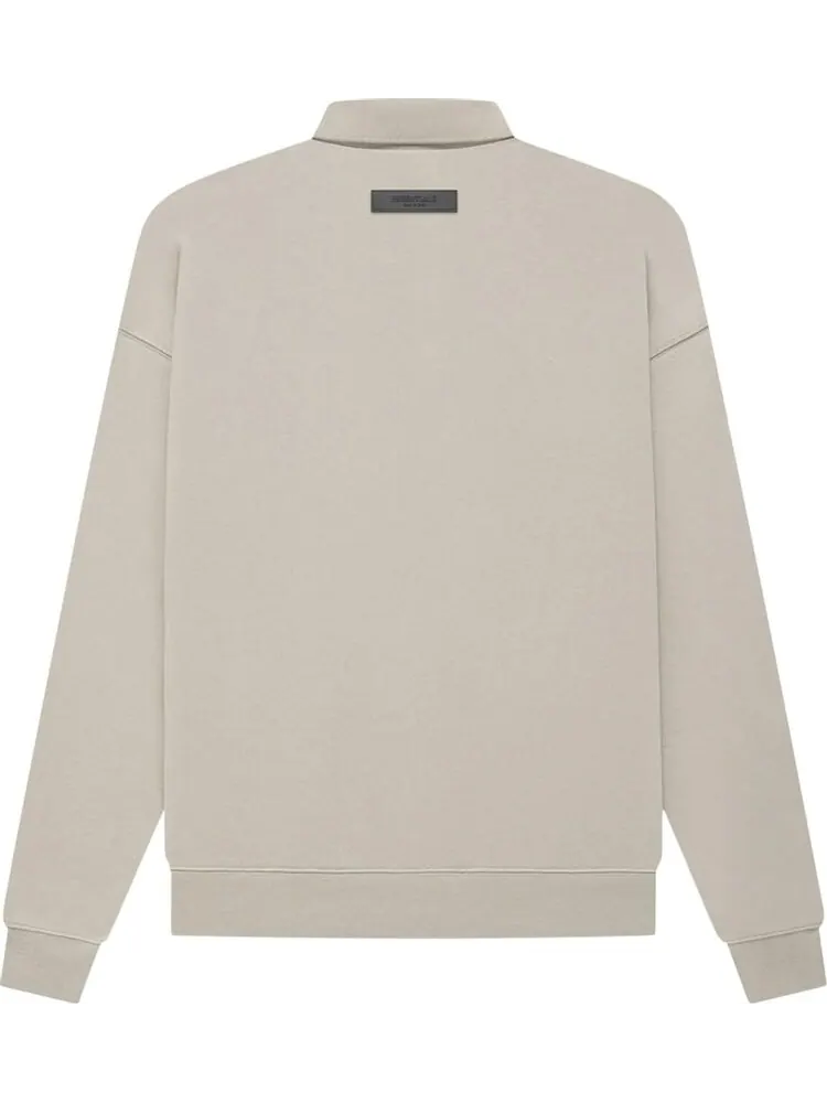 Лонгслив Fear of God Essentials Long-Sleeve Polo 'Smoke' — изображение 2 из 2, серый