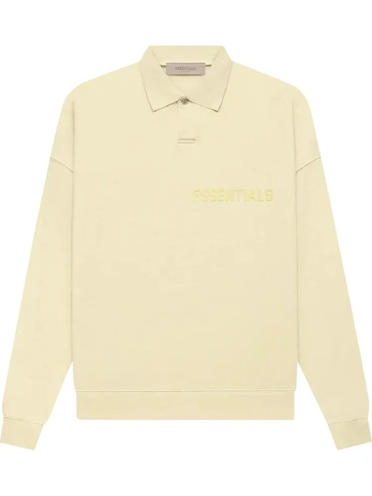 Лонгслив Fear of God Essentials Long-Sleeve Polo 'Canary'