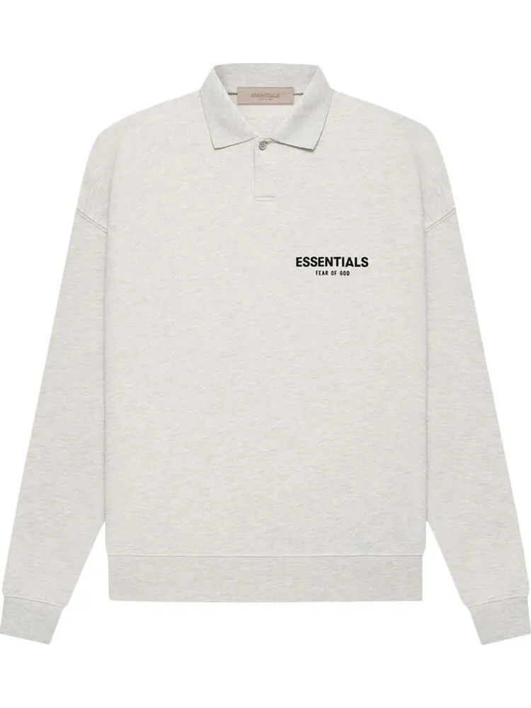 Лонгслив Fear of God Essentials Long-Sleeve Polo 'Light Oatmeal'