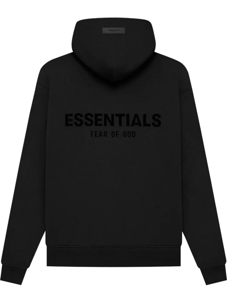 Худи Fear of God Essentials 'Stretch Limo' SS22, черное — изображение 2 из 2, черный