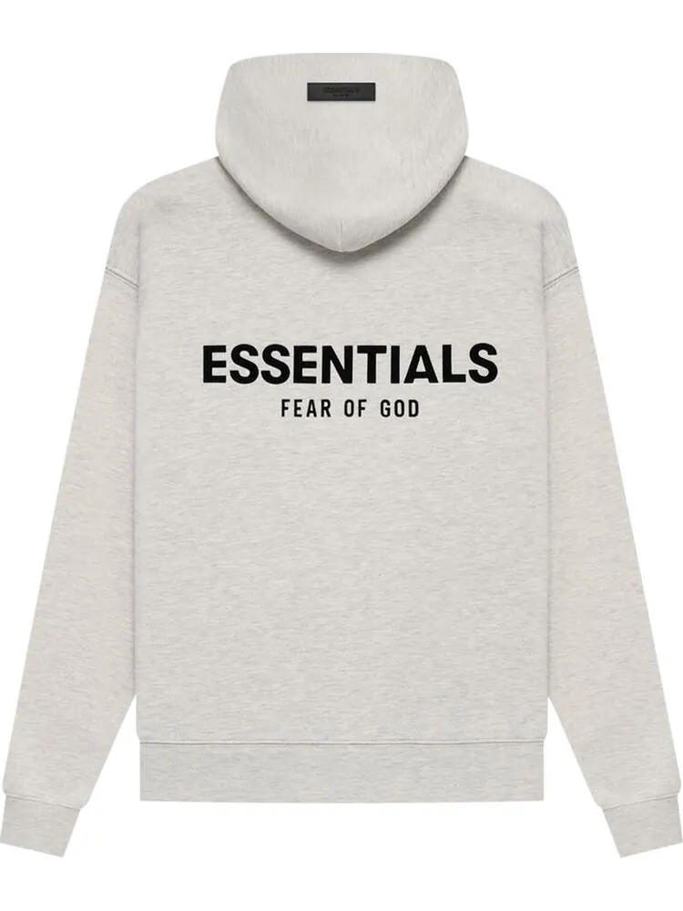 Худи Fear of God Essentials Hoodie 'Light Oatmeal' — изображение 2 из 2, серый