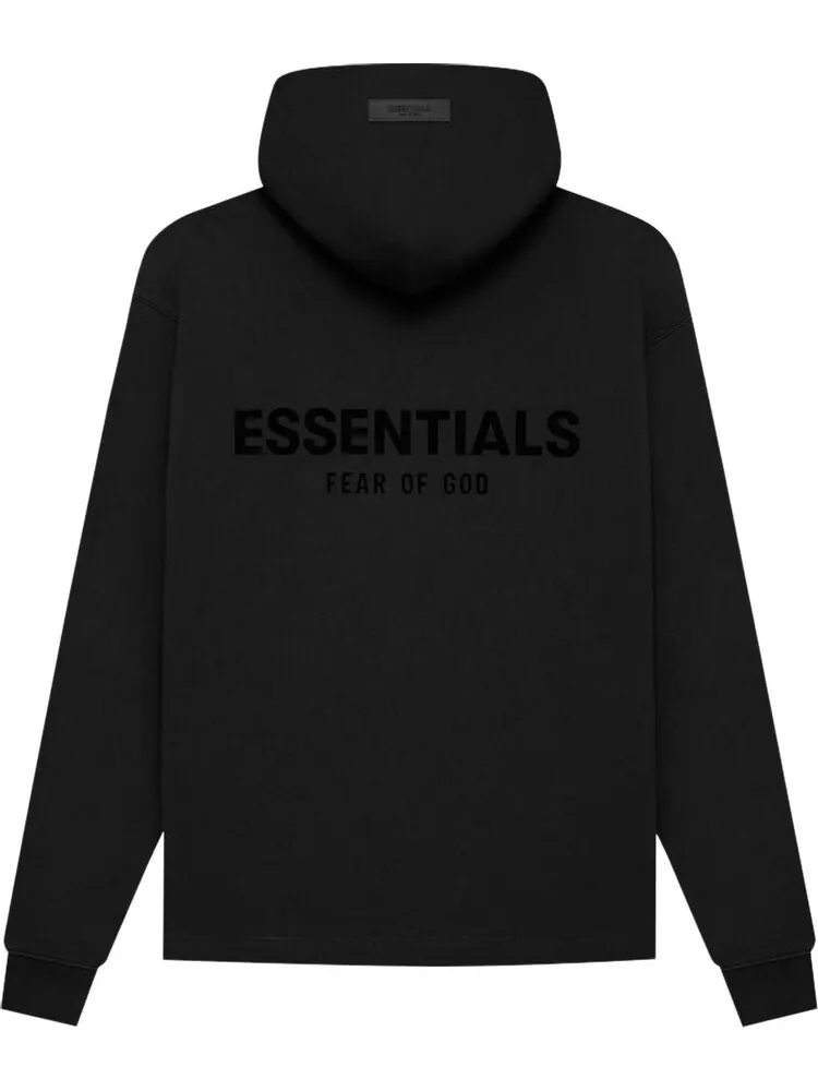 Худи Fear of God Essentials Relaxed Hoodie 'Stretch Limo' — изображение 2 из 2, черный
