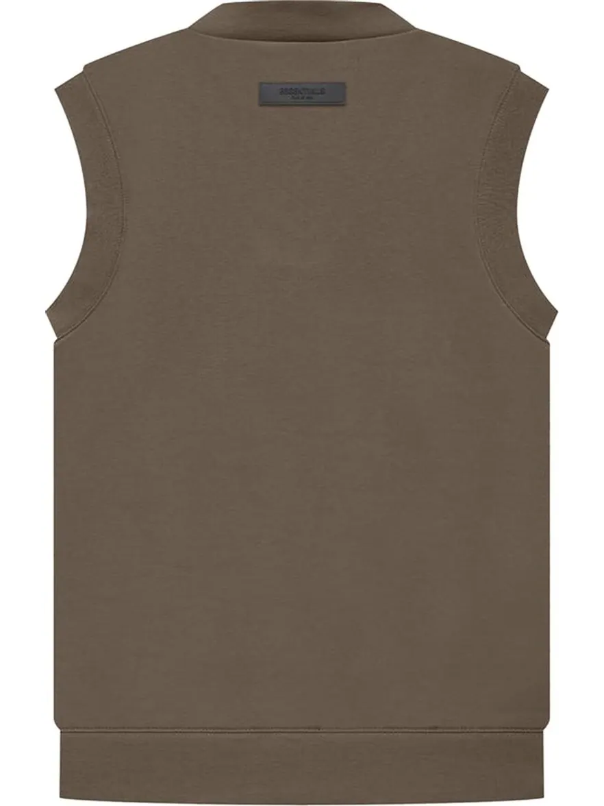 Жилет Fear of God Essentials V Neck Vest 'Wood' — изображение 2 из 2, коричневый
