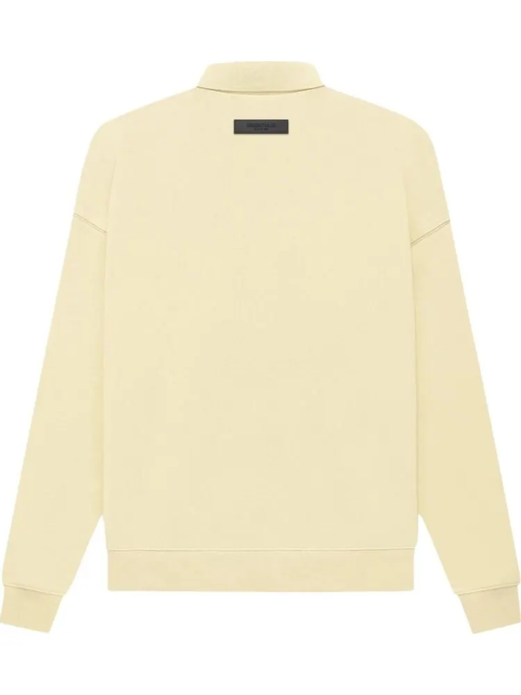 Лонгслив Fear of God Essentials Long-Sleeve Polo 'Canary' — изображение 2 из 2, бежевый