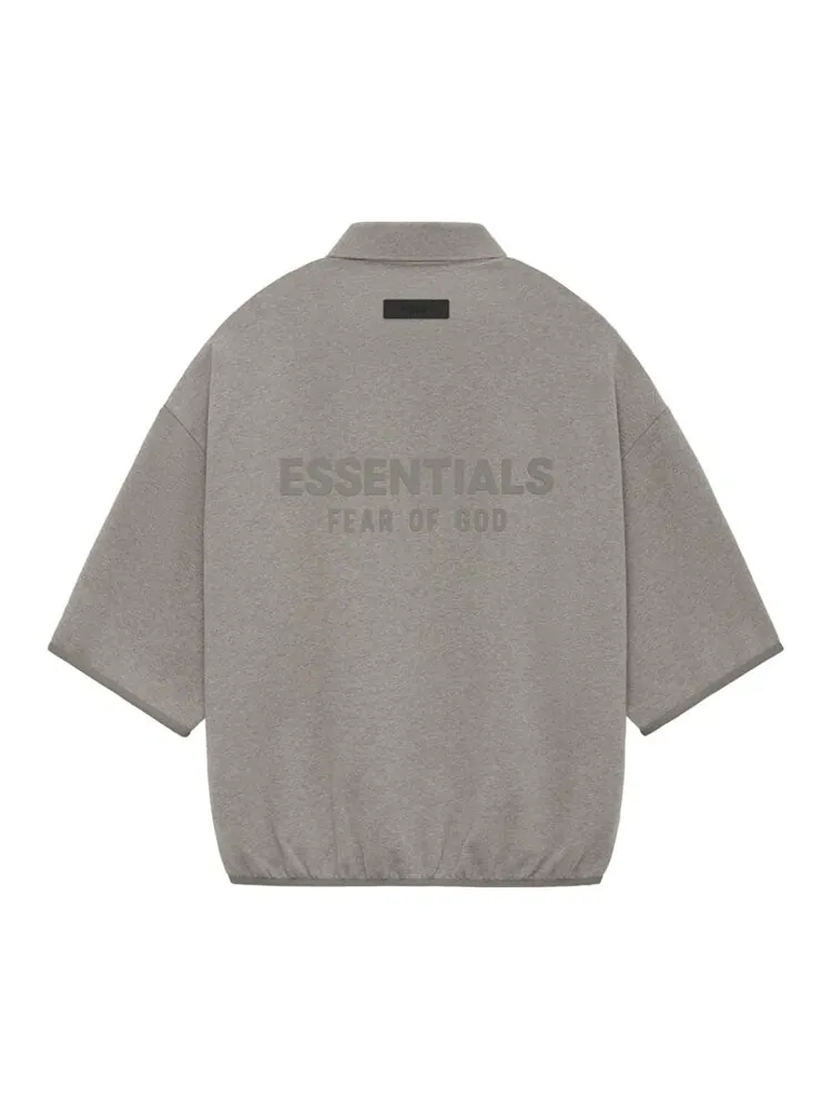 Поло Fear Of God Essentials Fear of God Essentials 3/4 Sleeve Polo — изображение 2 из 2, серый
