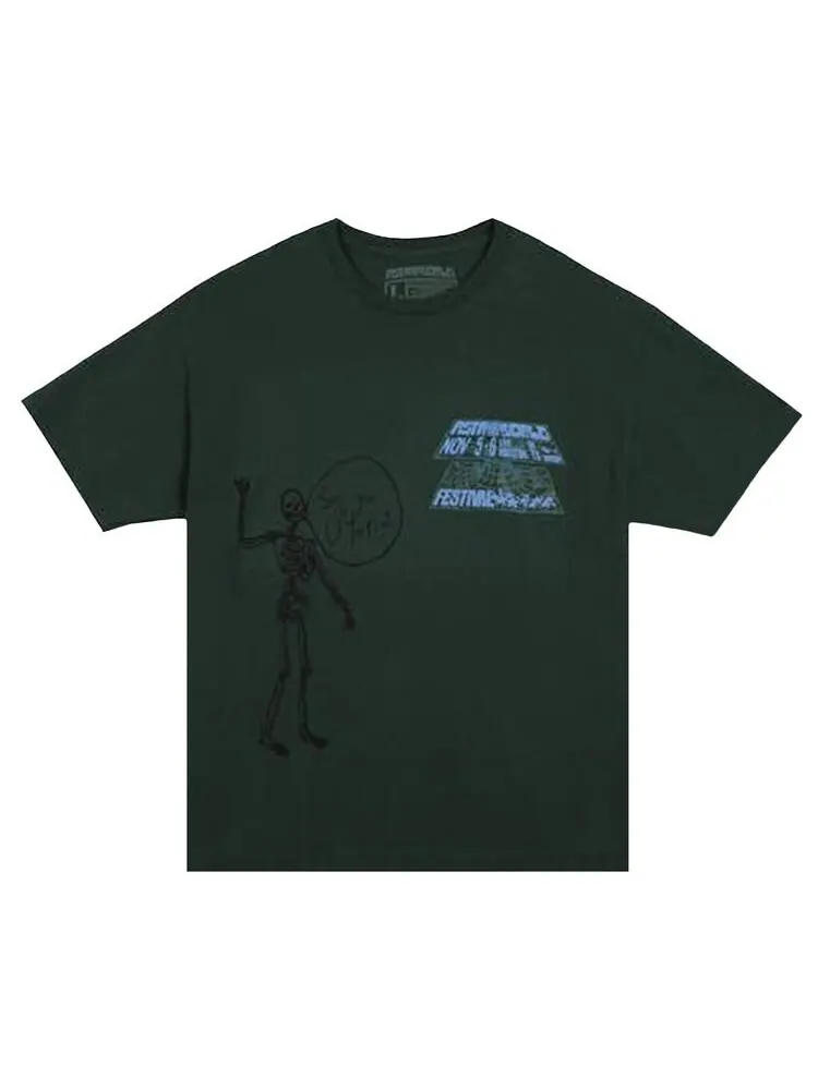 Футболка Cactus Jack by Travis Scott Open Your Eyes Tee Green — изображение 1 из 2, зеленый