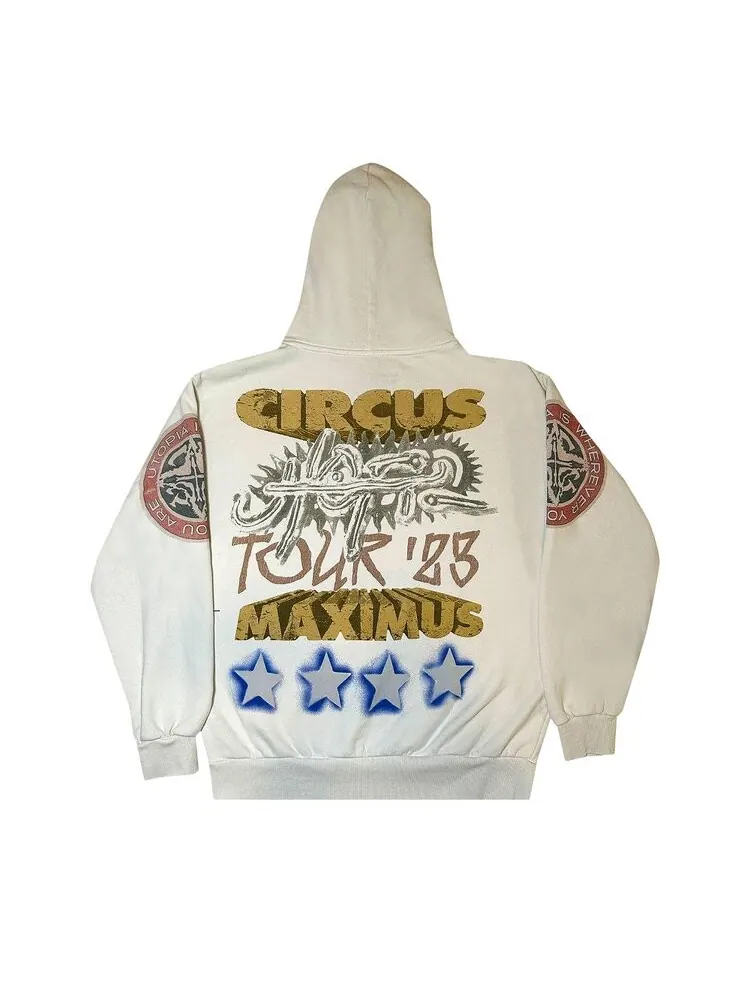 Худи Cactus Jack By Travis Scott Cactus Jack by Travis Scott Utopia Tour Hoodie — изображение 2 из 2, белый