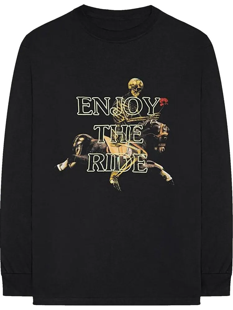 Футболка Cactus Jack by Travis Scott Astroworld Enjoy The Ride Long-Sleeve T-Shirt 'Black' — изображение 1 из 2, черный
