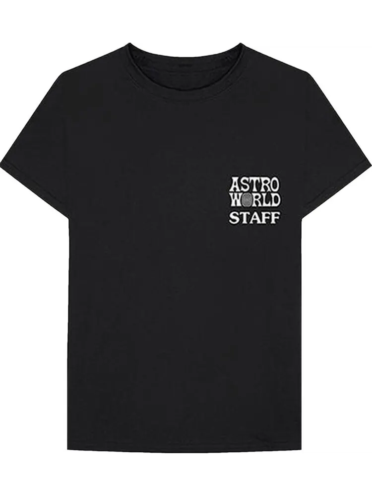 Футболка Cactus Jack by Travis Scott Astroworld Staff T-Shirt 'Black' — изображение 1 из 2, черный