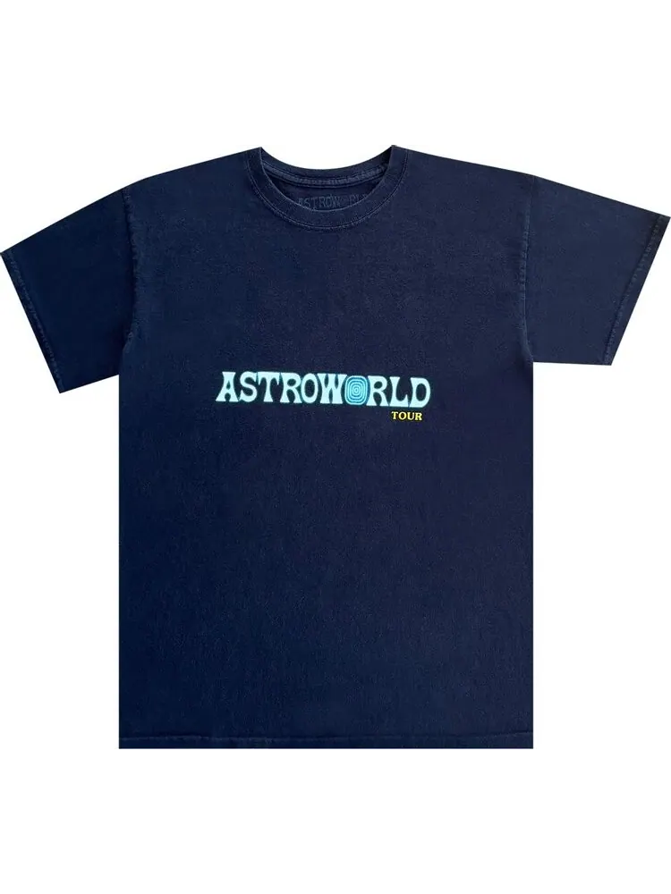 Футболка Cactus Jack by Travis Scott Astroworld Tour Tee 'Black' — изображение 1 из 2, черный