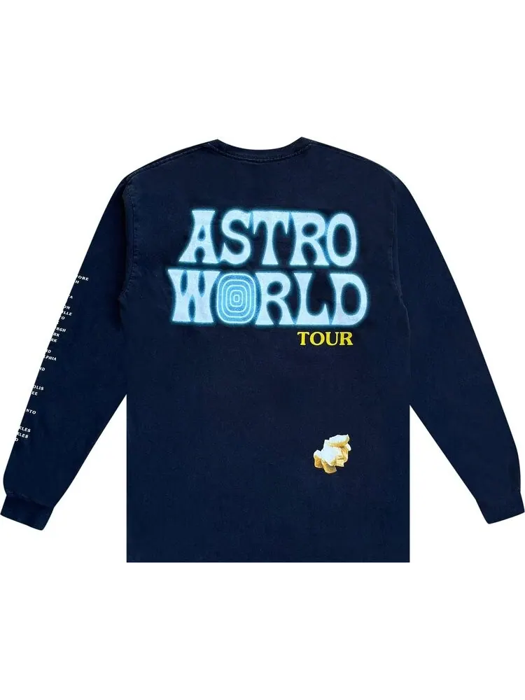 Лонгслив Cactus Jack by Travis Scott I Wish You Were Here Astroworld Long-Sleeve Tee 'Black' — изображение 2 из 2, черный