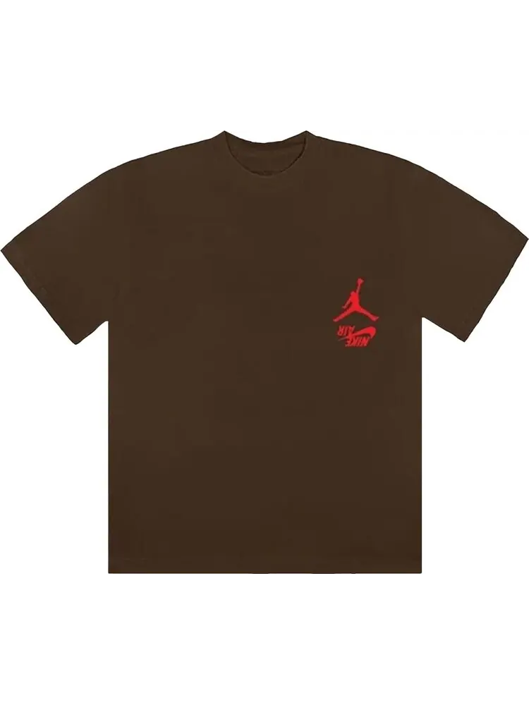 Футболка Cactus Jack by Travis Scott x Air Jordan Highest T-Shirt 'Brown' — изображение 1 из 2, коричневый