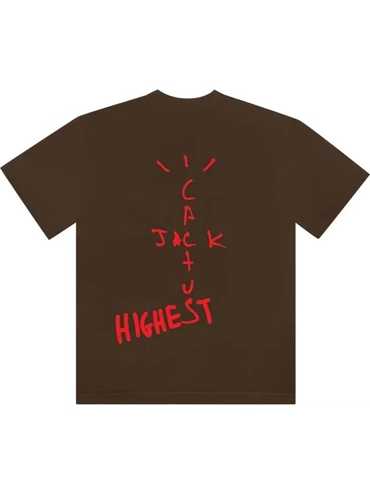 Футболка Cactus Jack by Travis Scott x Air Jordan Highest T-Shirt 'Brown' — изображение 2 из 2, коричневый