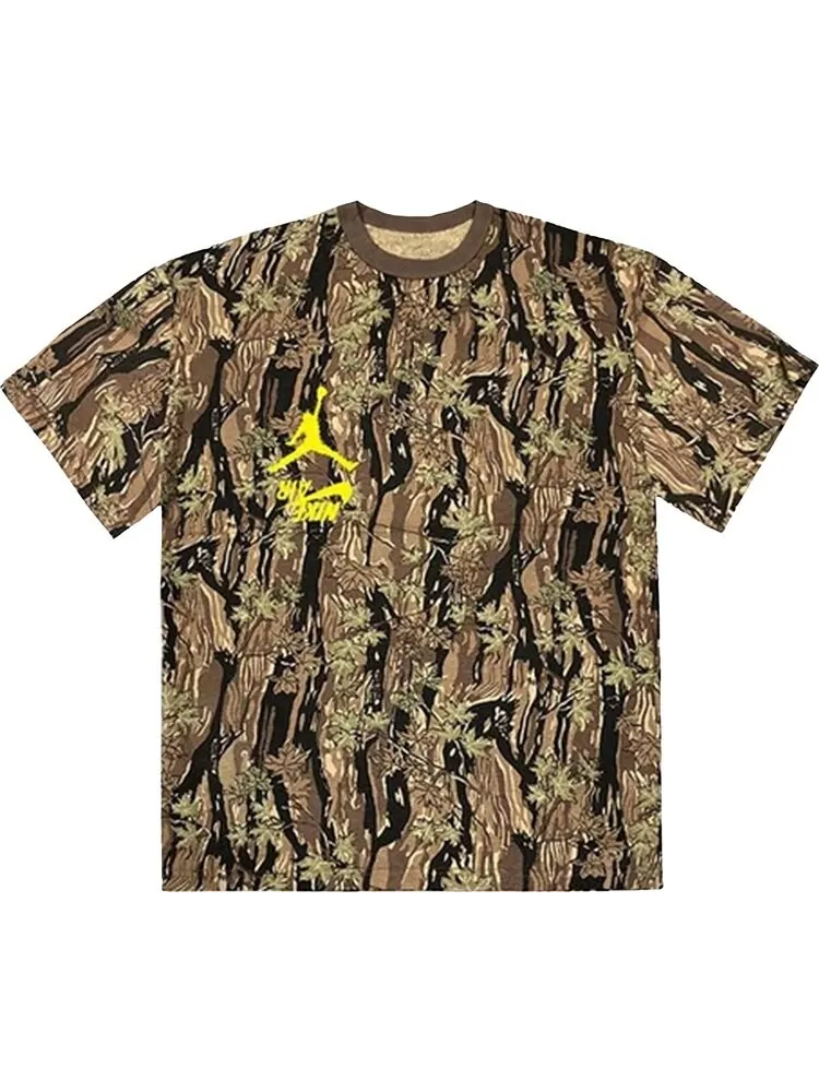 Футболка Cactus Jack by Travis Scott x Air Jordan Highest T-Shirt 'Camo' — изображение 1 из 2, мульти