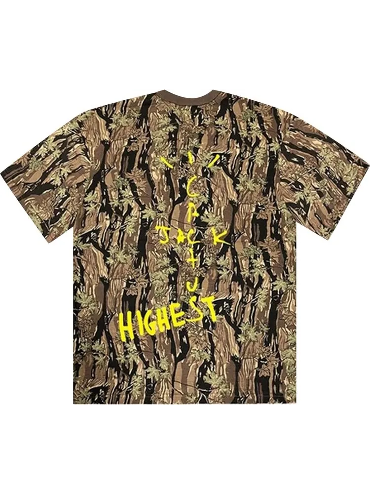 Футболка Cactus Jack by Travis Scott x Air Jordan Highest T-Shirt 'Camo' — изображение 2 из 2, мульти