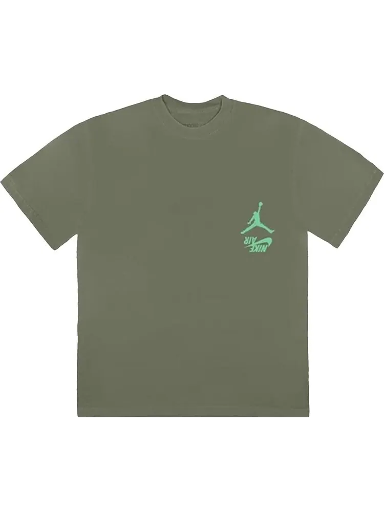 Футболка Cactus Jack by Travis Scott x Air Jordan Highest T-Shirt 'Green' — изображение 1 из 2, зеленый