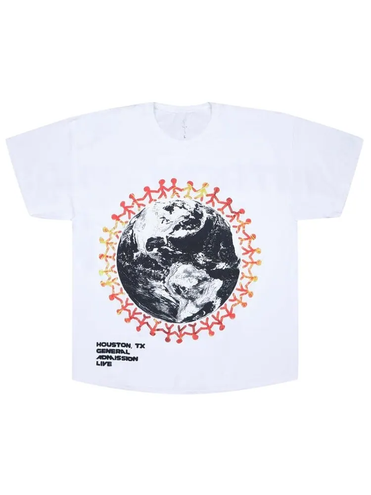 Футболка Cactus Jack by Travis Scott Around The World T-Shirt 'White' — изображение 1 из 2, белый