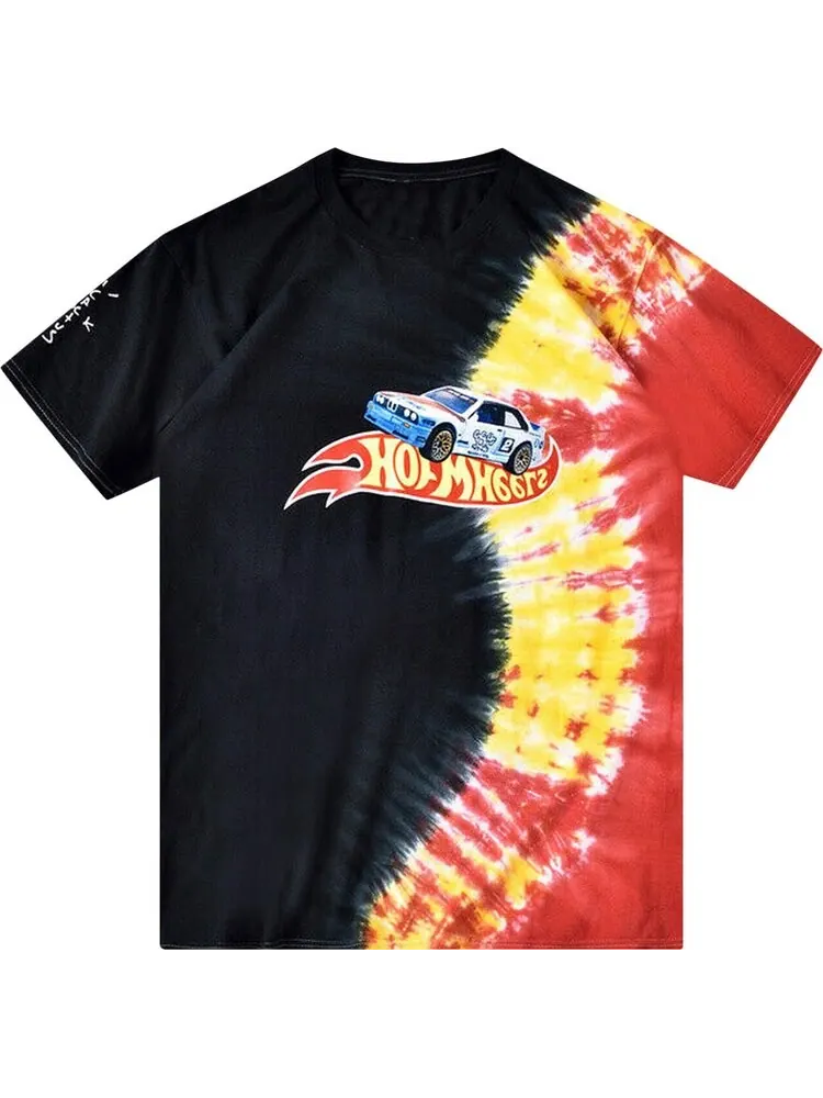 Футболка Cactus Jack by Travis Scott JACKBOYS Hot Wheels T-Shirt 'Tie-Dye' — изображение 1 из 2, черный