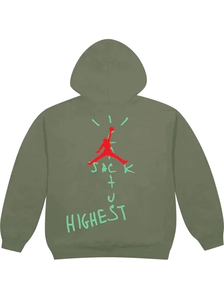 Худи Cactus Jack by Travis Scott x Air Jordan Highest Hoodie 'Green' — изображение 2 из 2, зеленый