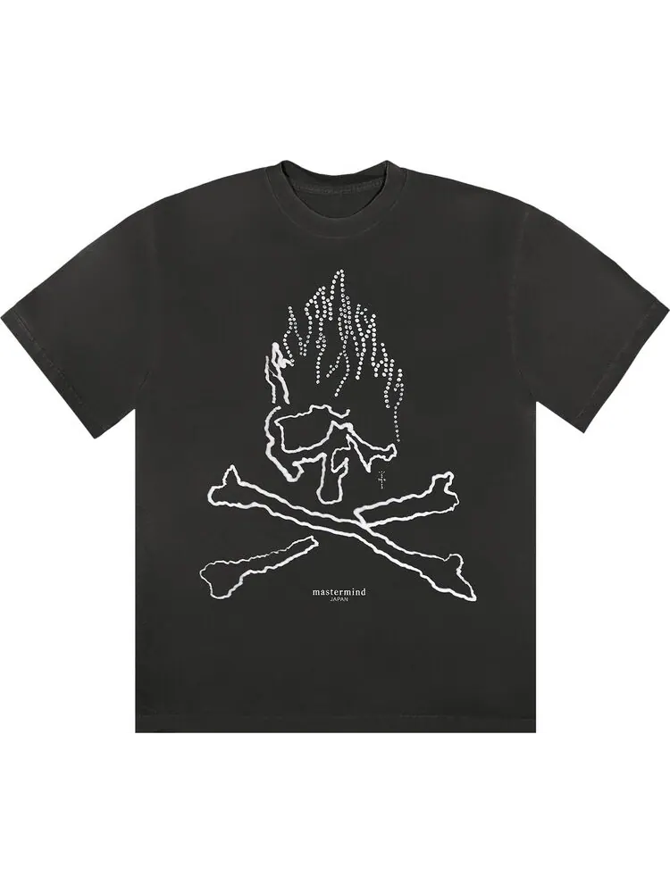 Футболка Cactus Jack by Travis Scott For Mastermind Skull Tee 'Black' — изображение 1 из 1, черный
