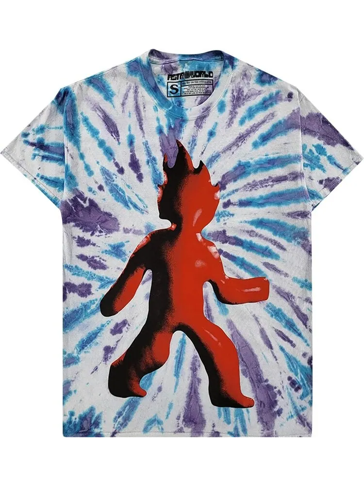 Футболка Cactus Jack by Travis Scott Flame Tee 'Tie Dye' — изображение 1 из 2, мульти