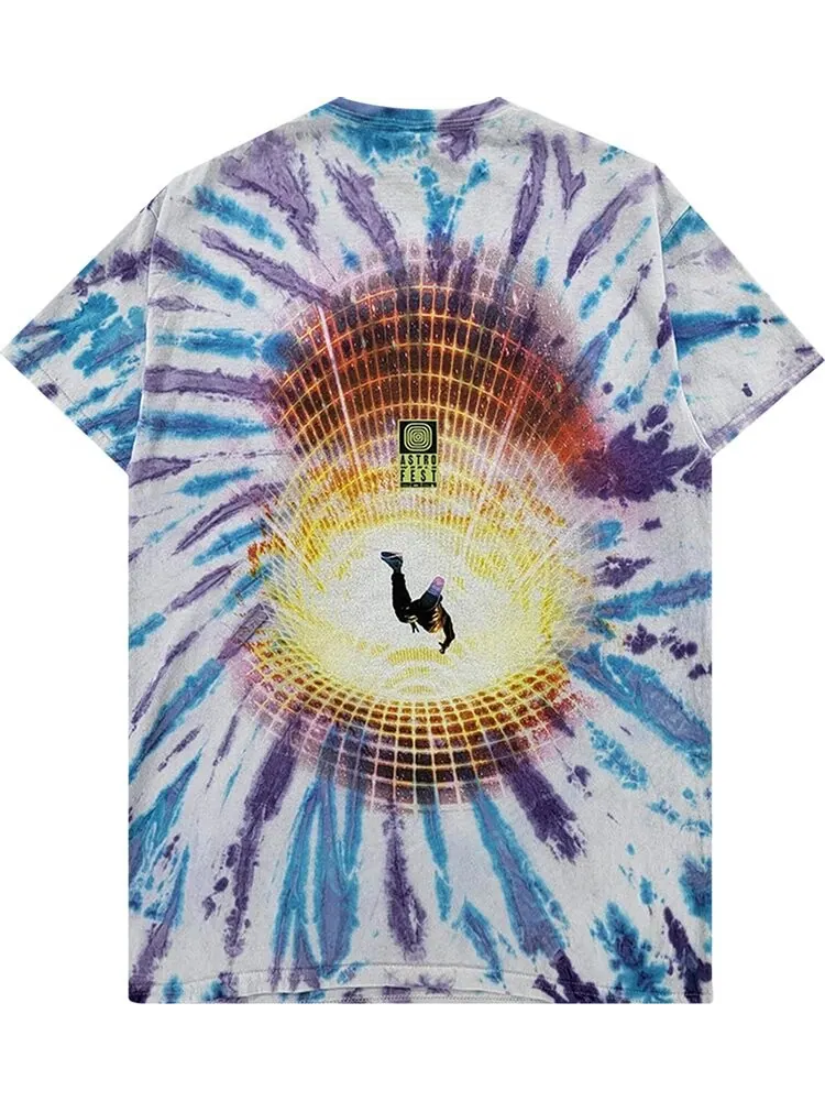 Футболка Cactus Jack by Travis Scott Flame Tee 'Tie Dye' — изображение 2 из 2, мульти