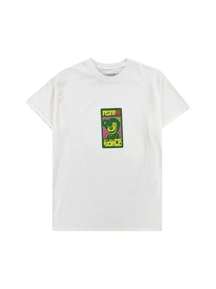 Футболка Cactus Jack by Travis Scott Scare Bear Tee II 'White' — изображение 1 из 1, белый
