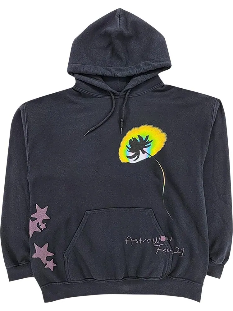 Худи Cactus Jack by Travis Scott Face Melt Hoodie 'Black' — изображение 1 из 2, черный