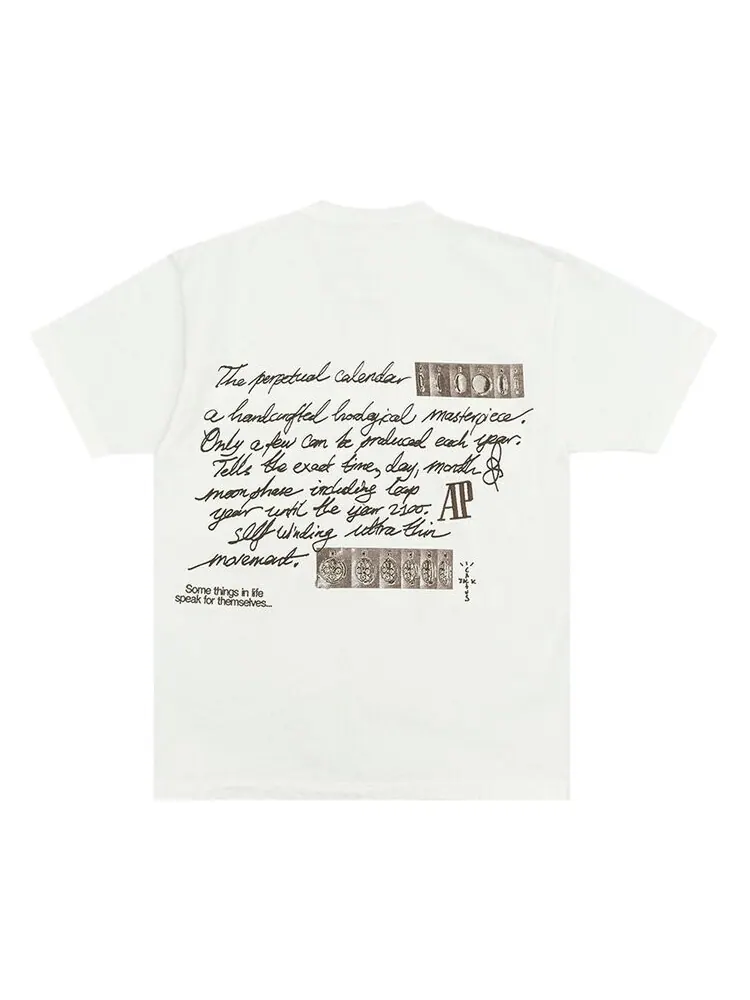Футболка Cactus Jack by Travis Scott x Audemars Piguet Perpetual Calendar Tee — изображение 2 из 2, белый