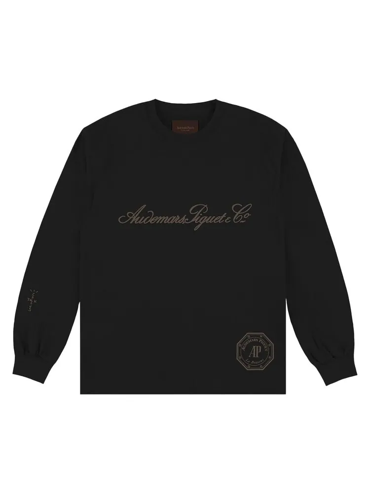 Футболка Cactus Jack by Travis Scott x Audemars Piguet Le Brassus Long-Sleeve Tee — изображение 1 из 2, черный