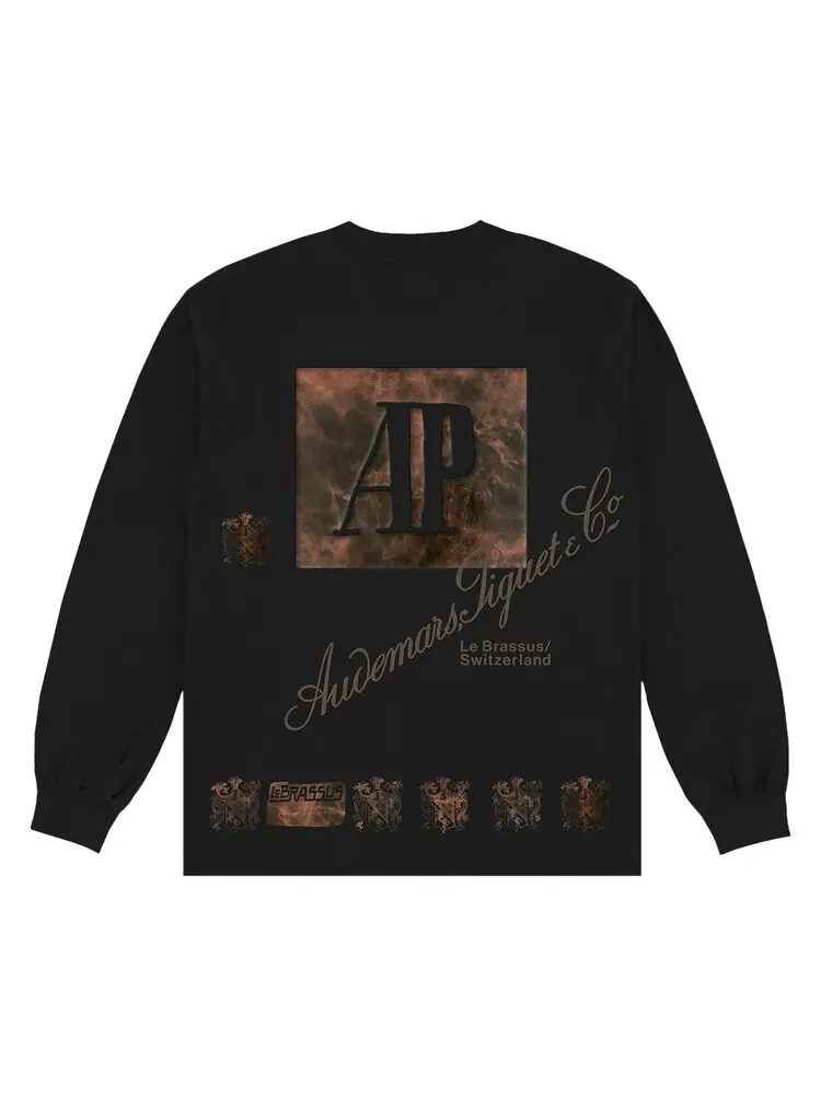 Футболка Cactus Jack by Travis Scott x Audemars Piguet Le Brassus Long-Sleeve Tee — изображение 2 из 2, черный