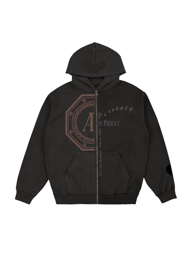 Худи Cactus Jack by Travis Scott x Audemars Piguet Split Logo Zip-Up Hoodie — изображение 1 из 1, черный