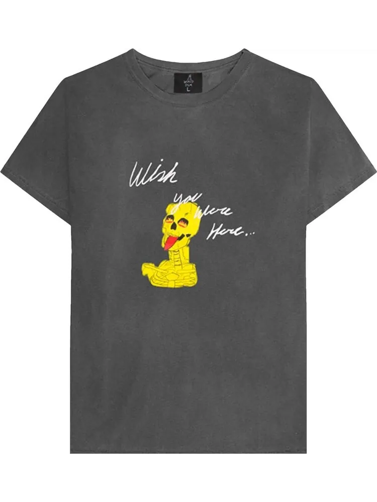 Футболка Cactus Jack by Travis Scott Astroworld x DSM Wish You Were Here T-Shirt 'Black' — изображение 1 из 2, черный