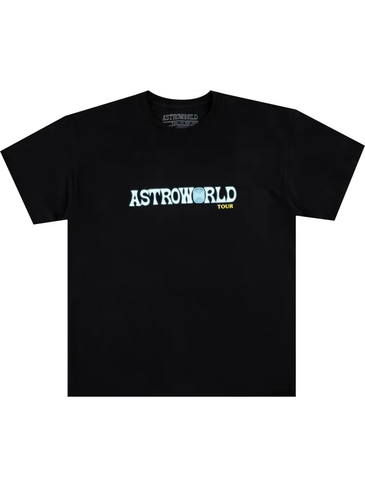 Футболка Cactus Jack by Travis Scott Astroworld Tour Tee 'Black' — изображение 1 из 1, черный