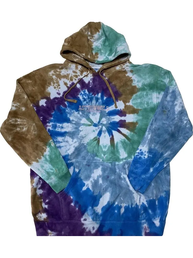 Худи Cactus Jack by Travis Scott Astroworld Festival Run Hoodie 'Tie-Dye' — изображение 1 из 1, мульти