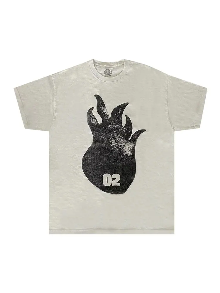 Футболка Cactus Jack by Travis Scott O2 Live Flame Head Tee 'Off White' — изображение 1 из 2, белый