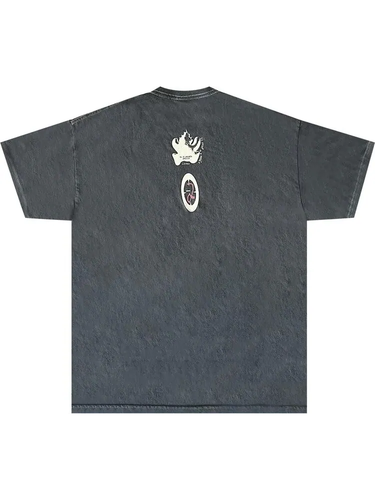 Футболка Cactus Jack by Travis Scott O2 Live A Sight To See Tee 'Charcoal' — изображение 2 из 2, черный