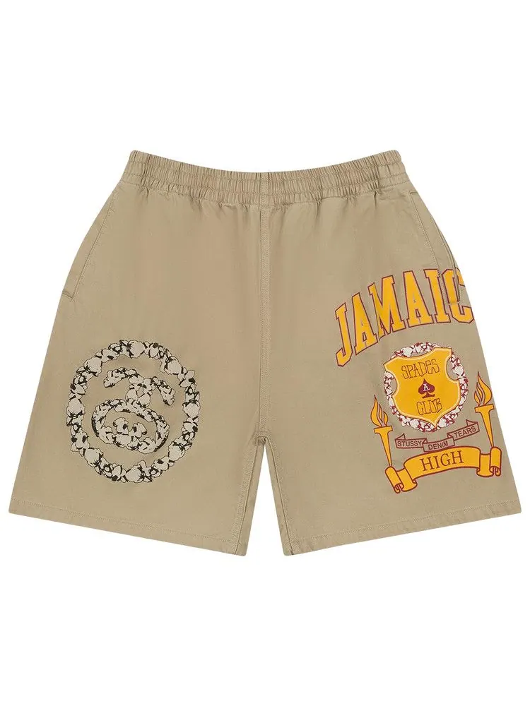 Шорты Denim Tears x Stussy Jamaica High Khaki Short