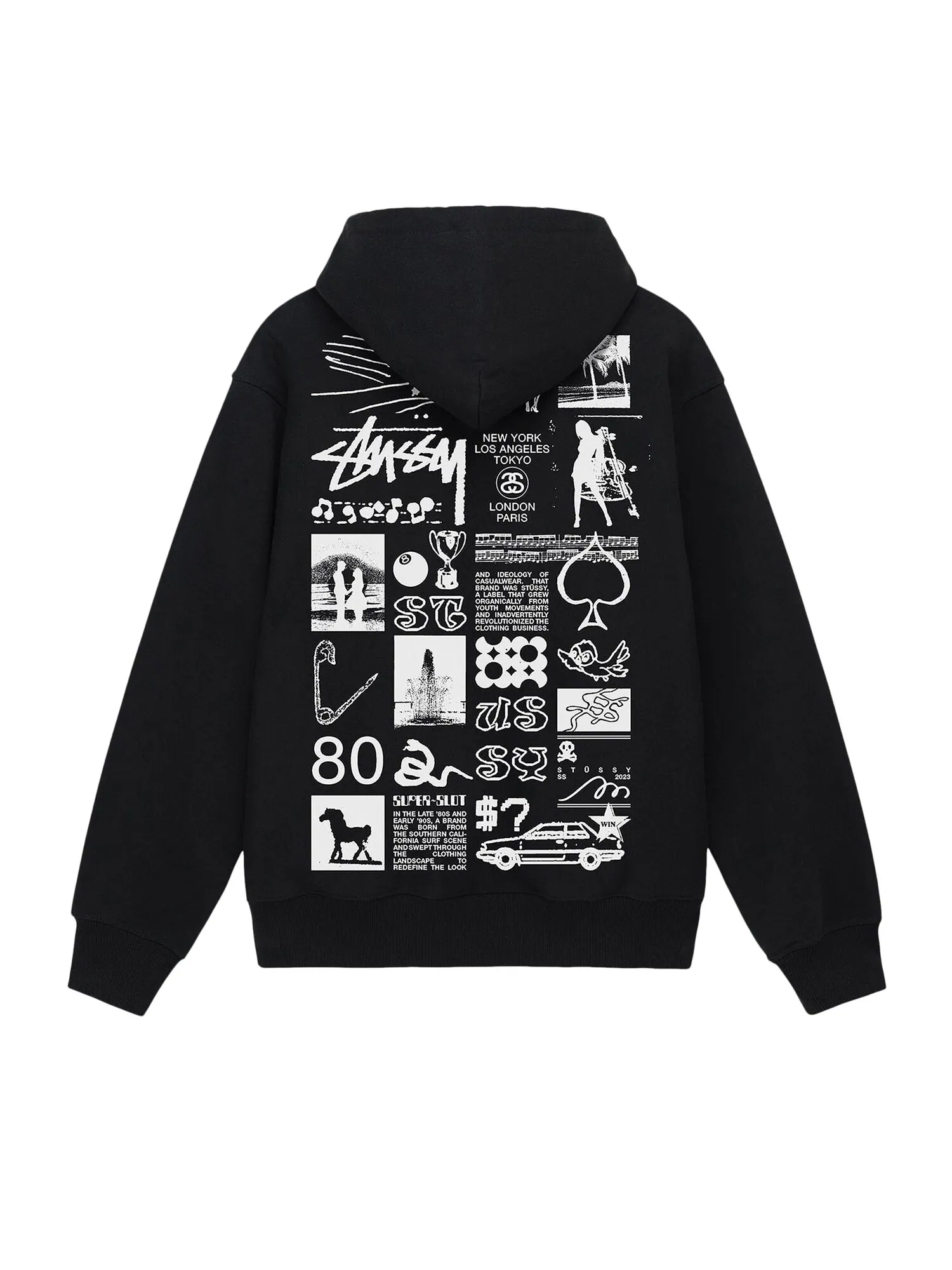 Худи на молнии Stussy Sara — изображение 2 из 2, черный