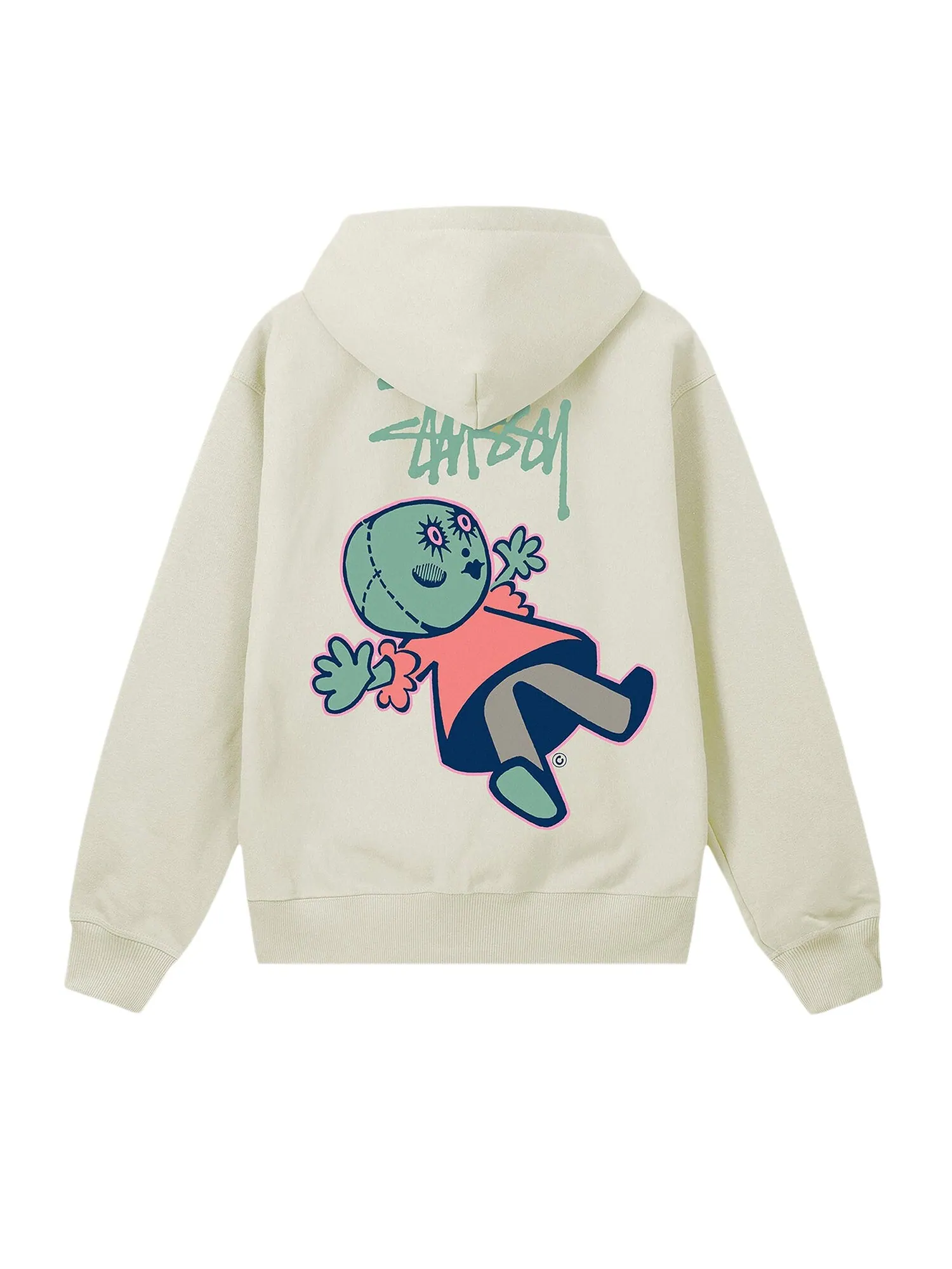 Толстовка на молнии Stussy Dollie Stone — изображение 2 из 2, серый