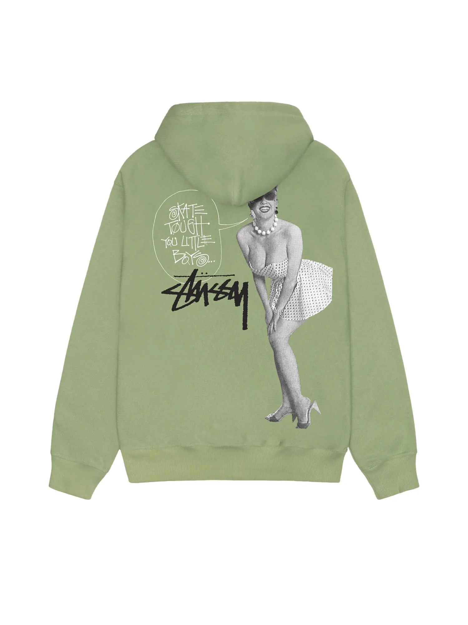 Толстовка на молнии Stussy Skate Tough Moss — изображение 2 из 2, мох