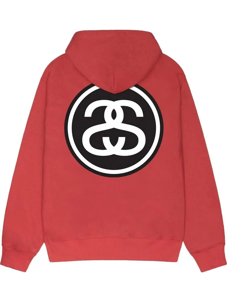 Худи Stussy SS-Link Zip 'Pepper' — изображение 2 из 2, красный